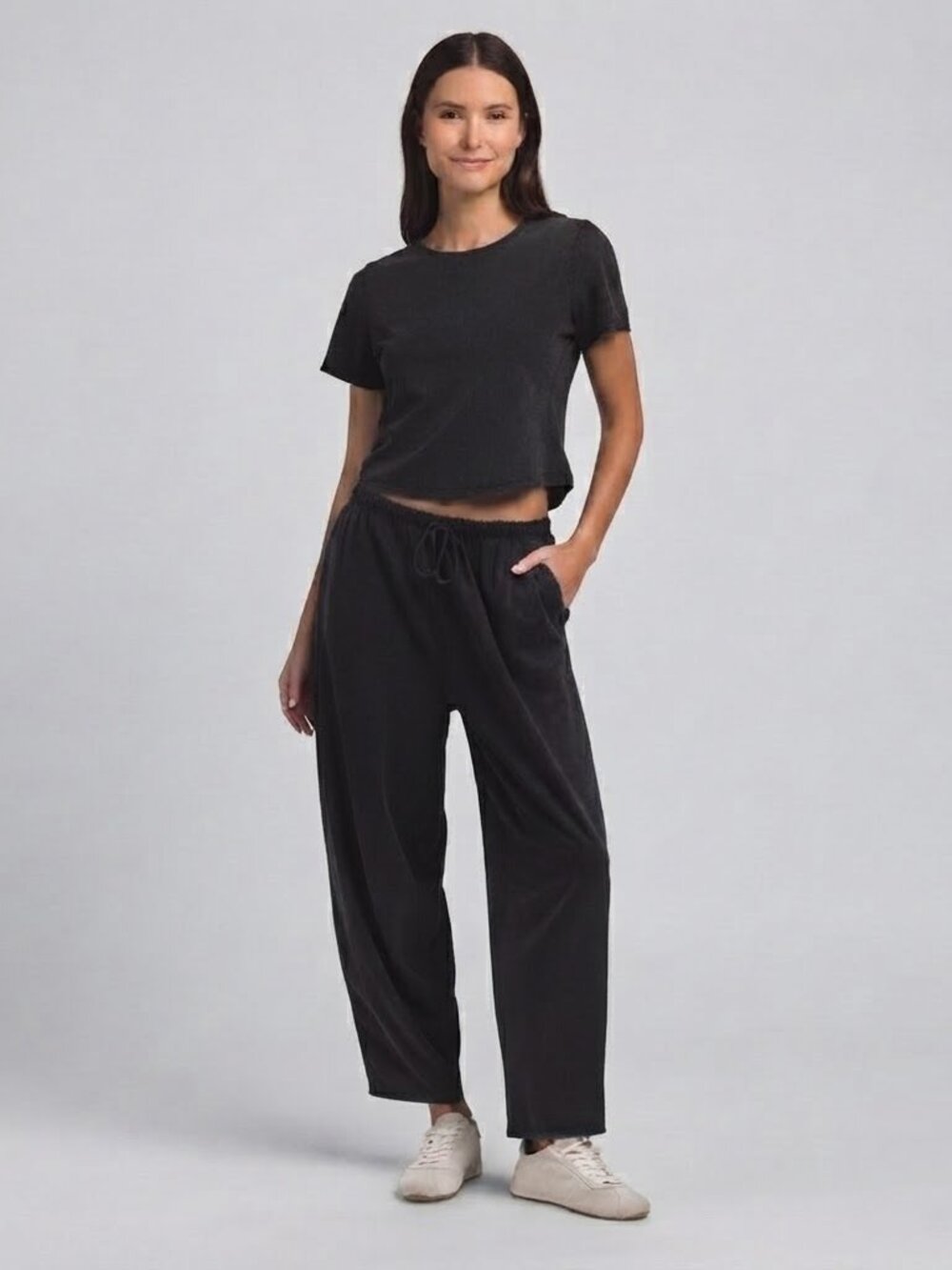 Sundry Washed Baby Tee & Pants Set NWT